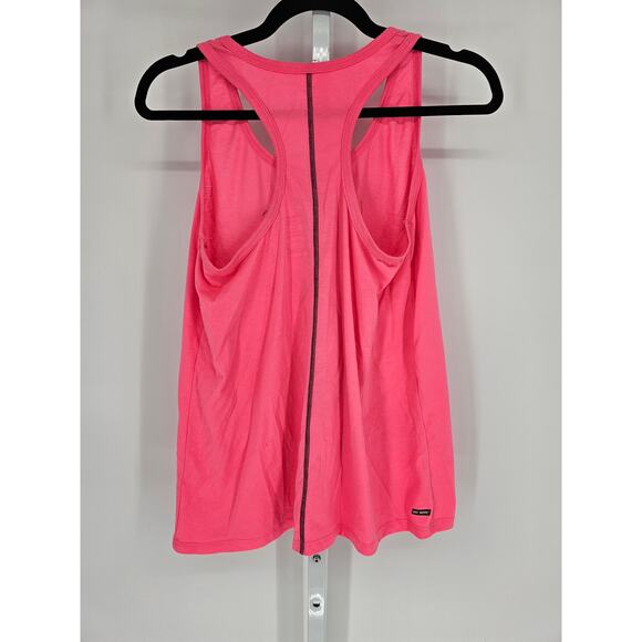 No Boundaries Women's Pink Sleeveless Athletic Text Printed Round Neck Top Sz M - Picture 4 of 4